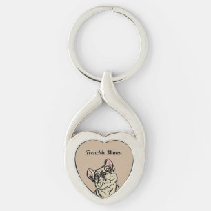 Llavero Bulldog francés con grafitis