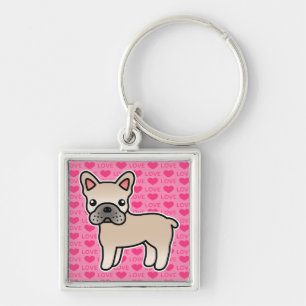 Llavero Bulldog francés Cream Personalizado