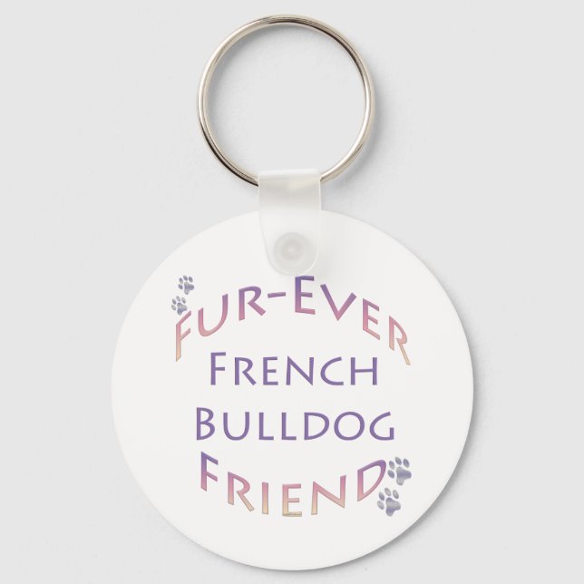 Llavero Bulldog francés Furever (Anverso)