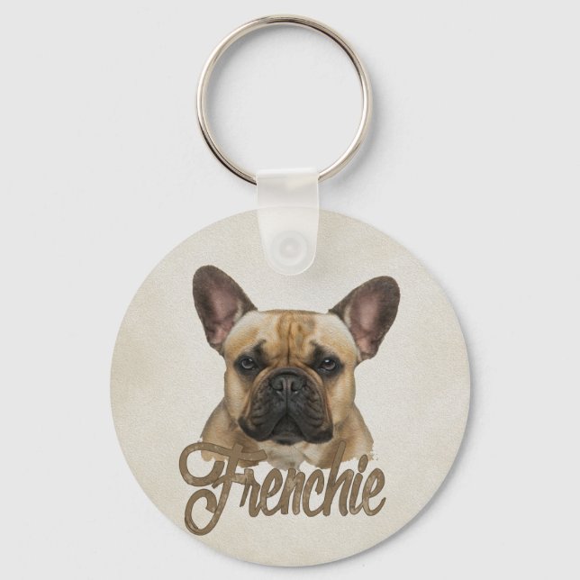 Llavero Bulldog francés - Perro francés (Anverso)