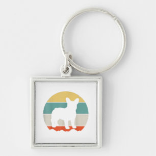 Llavero Bulldog francés: Regalo de amante de las mujeres