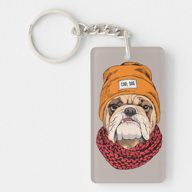 Llavero Bulldog fresco (Frente)