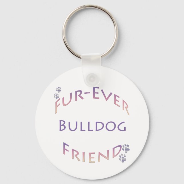 Llavero Bulldog Furever (Anverso)