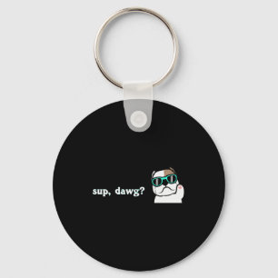 Llavero Bulldog Guay con gafas de sol de menta! ¡Sup Dawg!
