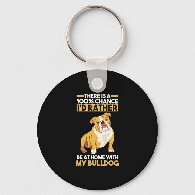 Llavero Bulldog inglés (Anverso)