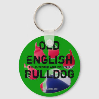 Llavero Bulldog inglés antiguo de Keychain