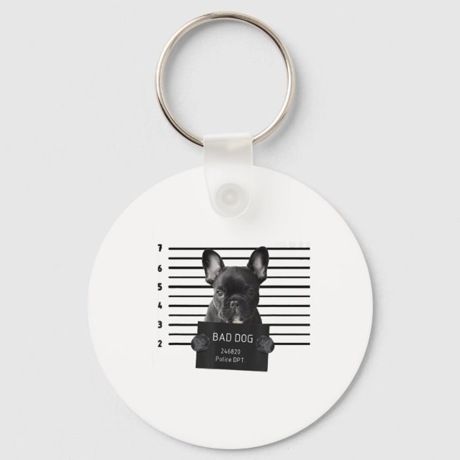 Llavero Bulldog Mala Cárcel Perro Frenchie Mamá Perro (Anverso)