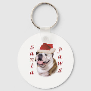 Llavero Bulldog Santa Paws