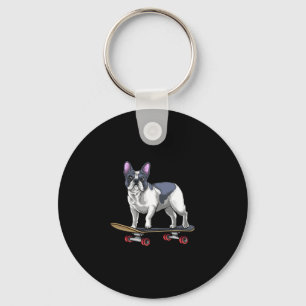 Llavero Bulldog Skateboard Skateboarding