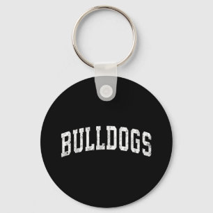 Llavero Bulldoges Mascot Vintage Deporte Desig