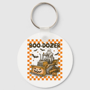 Llavero Bulldozer Halloween Boo Dozer Construcción Camión 