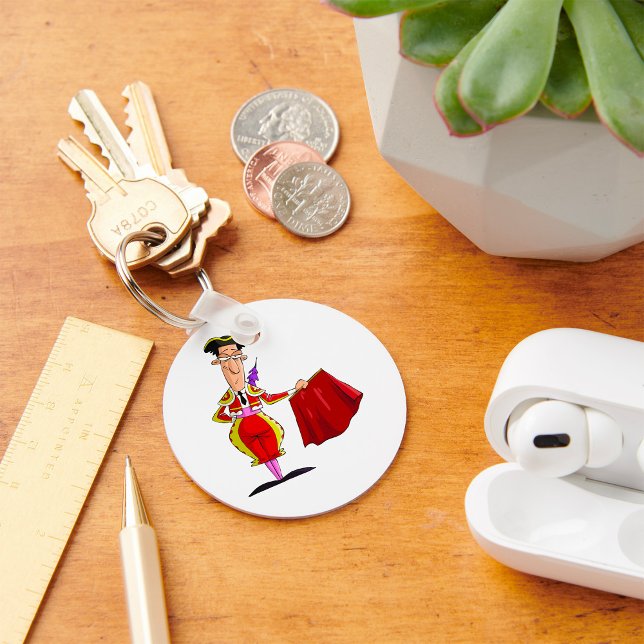 Llavero Bullfighter Y Red Cape Keychain (Subido por el creador)