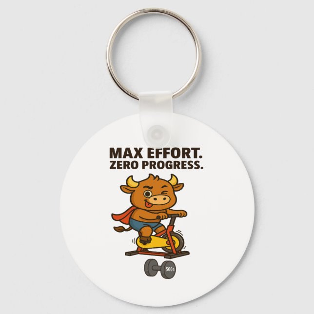 Llavero Bullio Fitness Keychain - Humor de doble cara (Anverso)