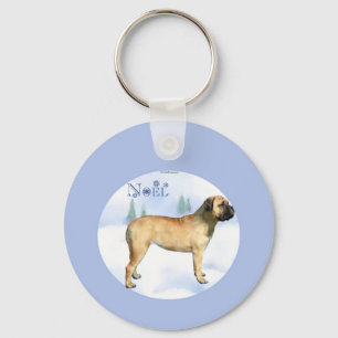 Llavero Bullmastiff Noel Keychain