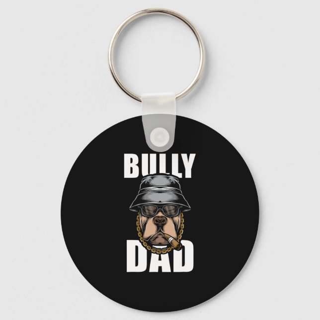 Llavero Bully Dad Bulldog Pitbull (Anverso)