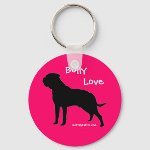 Llavero Bully Love bullmastiff keychain