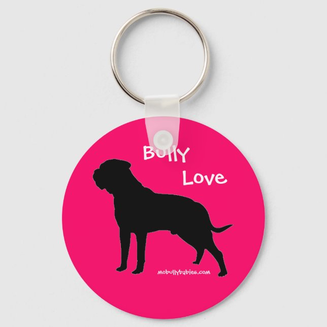 Llavero Bully Love bullmastiff keychain (Anverso)