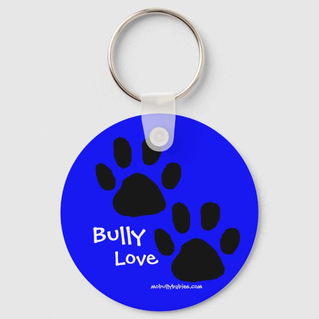 Llavero Bully Love pawprints (Anverso)