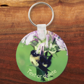 Llavero Bumble Bee En Flor De Bee Balm Personalizado