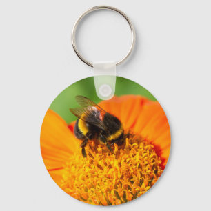Llavero Bumblebee en la flor Naranja