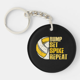 Llavero Bump Set Spike Repetir Voleibol Divertido