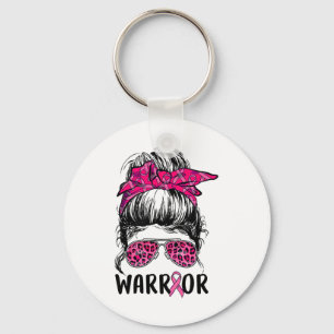 Llavero Bun Gles Lucha Guerrera Rosa Conciencia del Cáncer