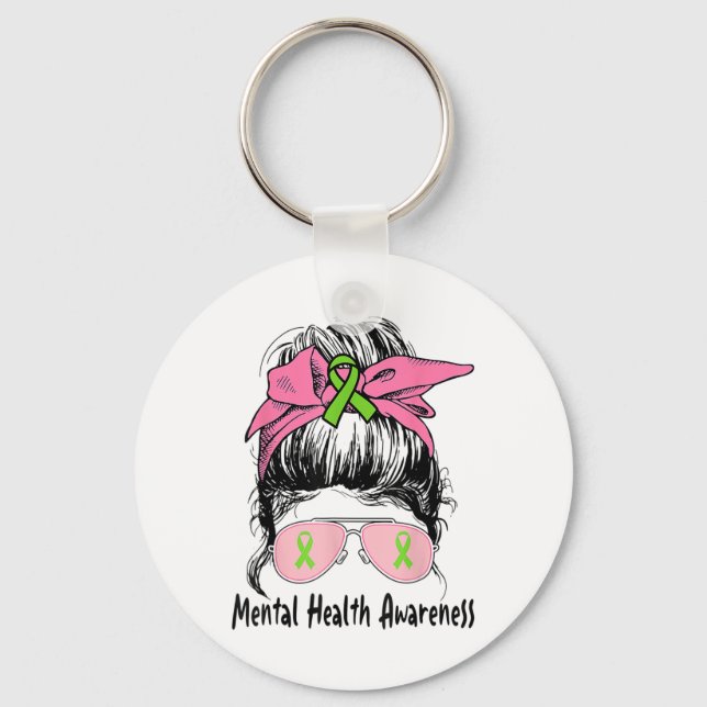 Llavero Bun Problemas de Salud Mental Sensibilización sobr (Anverso)