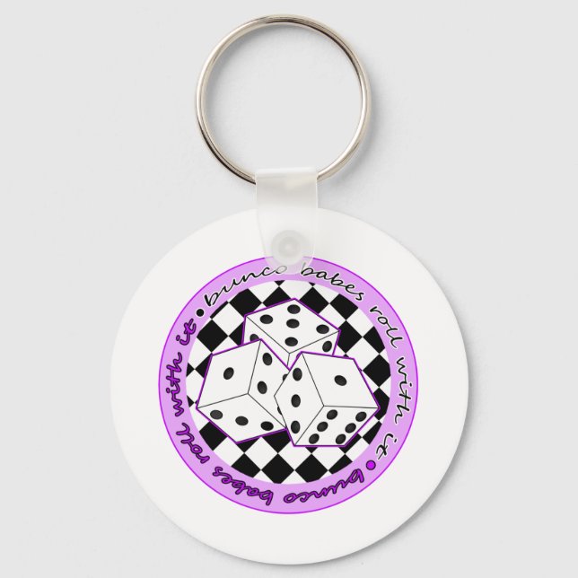 Llavero Bunco Babes Rolling With It - Purple (Anverso)
