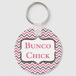 Llavero Bunco Chick Con Diseño Chevron