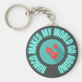 Llavero Bunco Hace que mi mundo gire alrededor de Neon