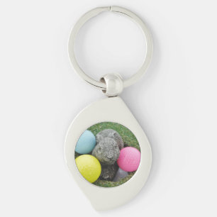 Llavero Bunny con bolas de golf de colores