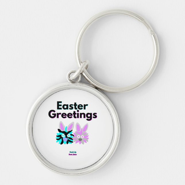 Llavero Bunny Fuzzies Premium Round Keychain (Frente)