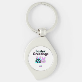 Llavero Bunny Fuzzies Swirl Keychain Metalizado