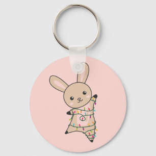 Llavero Bunny Merry Christmas Winter Animals Rabbits Keych