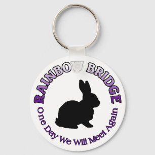 LLAVERO BUNNY RABBIT RAINBOW BRIDGE KEYCHAIN