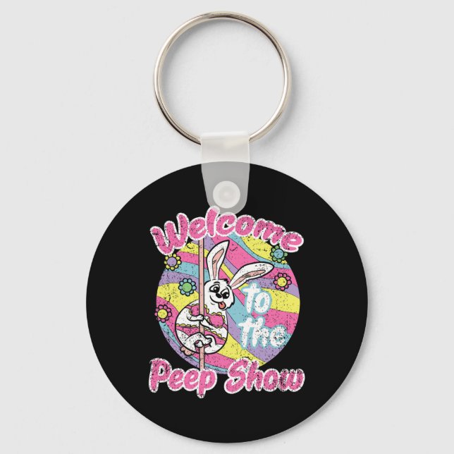 Llavero Bunny Show Easter Rabbit Egg Hung Spring Wo (Anverso)