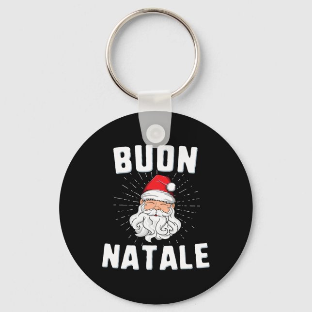 Llavero Buon natale christmasitaly santa babbo italiano (Anverso)