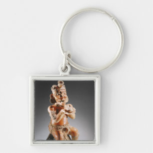 Llavero Buque bipartito policromo de la efigie, quizás