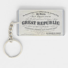 Llavero Buque de vela Great Republic Clipper 1900