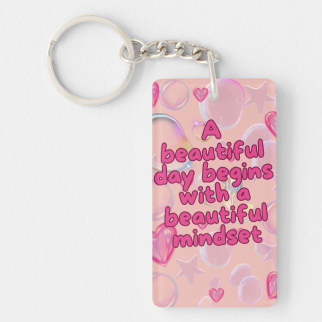 Llavero Burbuja acrílica de Keychain (Frente)