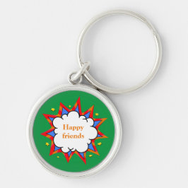 Llavero burbuja colorida del habla