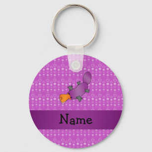 Llavero Burbujas conocidas personalizadas de la púrpura