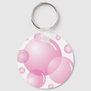 Llavero Burbujas de jabón rosadas