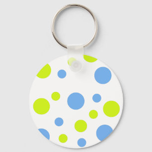 Llavero Burbujas Felices Funky Amarillas y Azules