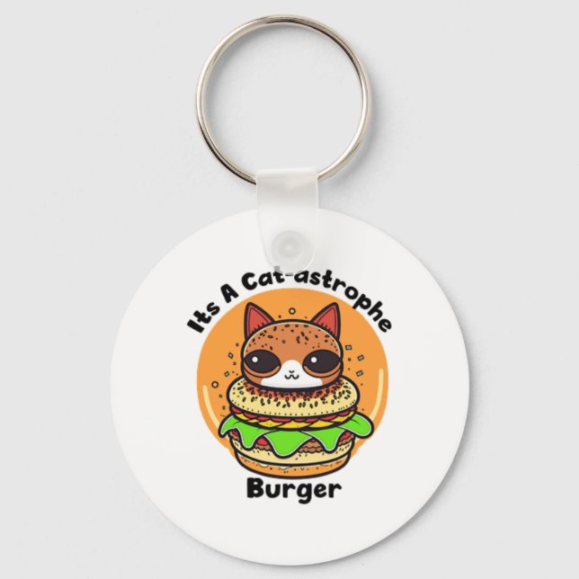 Llavero Burger de gatos 1 (Anverso)