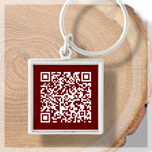 Llavero Burgundy Red | Custom QR Code Keychain (Subido por el creador)