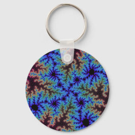 Llavero Burgundy y Blue Speckle