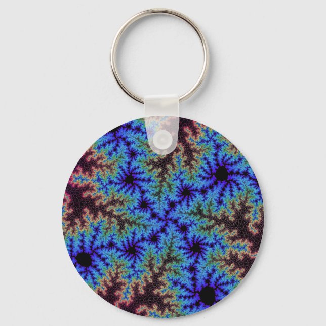 Llavero Burgundy y Blue Speckle (Anverso)