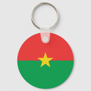 Llavero Burkina Faso Fisheye Flag Keychain