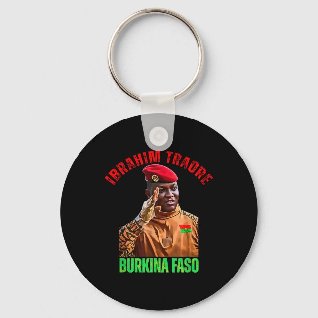 Llavero Burkina Faso: Ibrahim Traoré Thomas Sankara (Anverso)